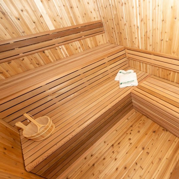 Neptune Outdoor Sauna - Pure Cube BLACK Collection - Image 11