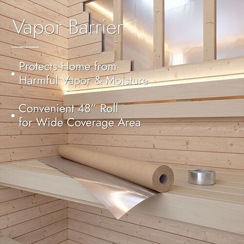 SaunaLife HST66 Luxury 6’ x 6’ Indoor Traditional Sauna Kit - Image 9