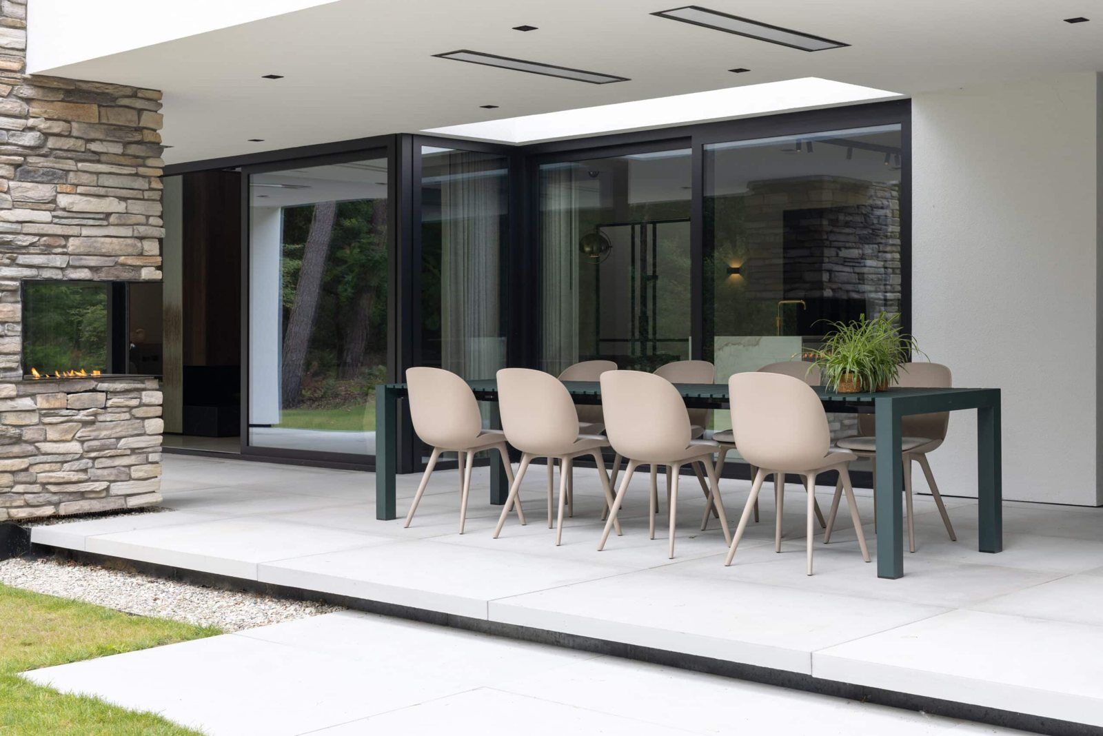 White Bromic Platinum Smart-Heat Electric heater recessed in a ceiling