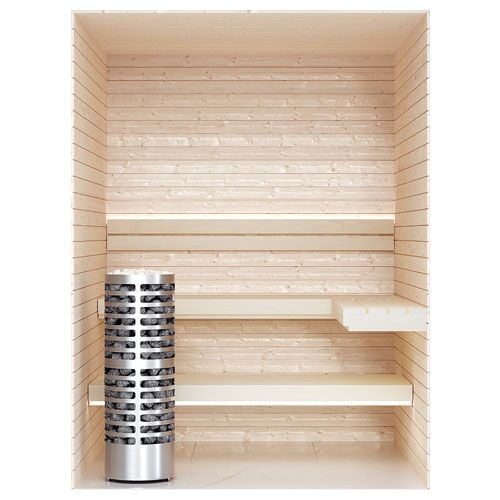 SaunaLife HST66 Luxury 6’ x 6’ Indoor Traditional Sauna Kit - Image 8