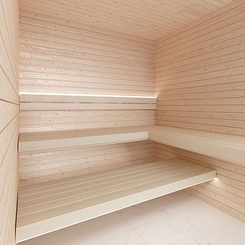 SaunaLife HST77 Luxury 7’ x 7’ Indoor Traditional Sauna Kit - Image 3