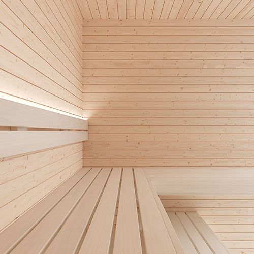 SaunaLife HST77 Luxury 7’ x 7’ Indoor Traditional Sauna Kit - Image 4