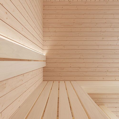 SaunaLife HST66 Luxury 6’ x 6’ Indoor Traditional Sauna Kit - Image 4